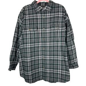 Carhartt 100% Cotton Flannel Shirt, Mens, 3XL, Heavyweight